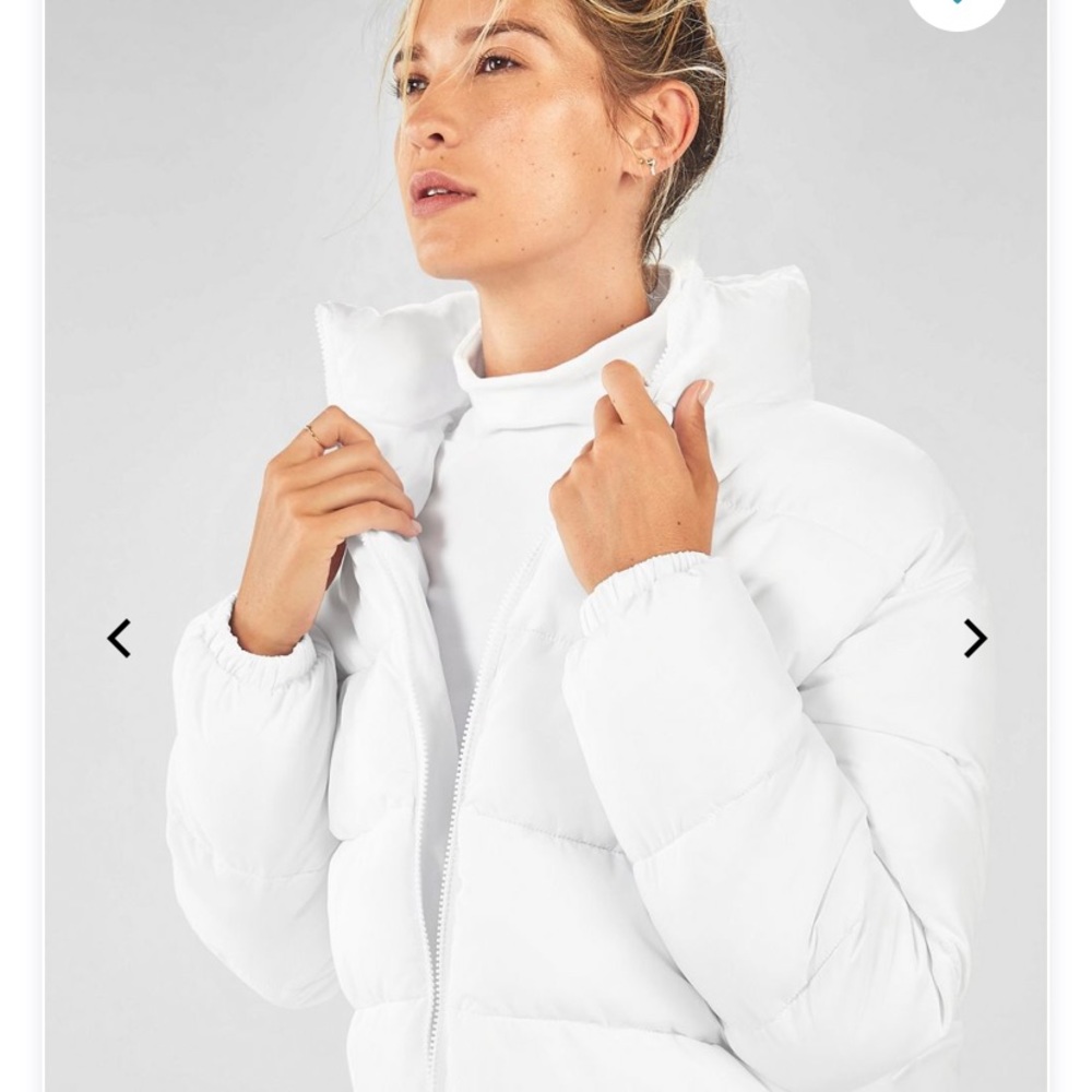 NWOT White Fabletics puffer coat!